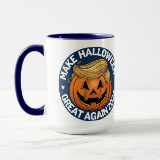 トランプ再びハロウィンを作素晴らしるカボチャマグ:新しい マグカップ