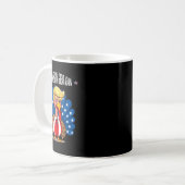トランプ再び七面鳥素晴らしの日のアプリを感謝作る コーヒーマグカップ (正面左)