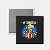 トランプ再び七面鳥素晴らしの日のアプリを感謝作る マグネット (正面/裏面)