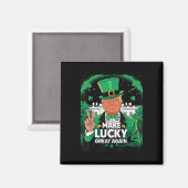 トランプ再び幸運素晴らしSt patricks day マグネット (正面/裏面)