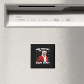 トランプ再び素晴らしクリスマスを作るサンタトランプ1 マグネット (インサイチュ (食洗機))