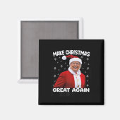 トランプ再び素晴らしクリスマスを作るサンタトランプ1 マグネット (正面/裏面)