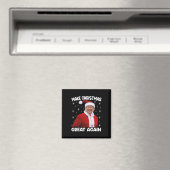 トランプ再び素晴らしクリスマスを作るサンタトランプ1 マグネット (インサイチュ (食洗機))