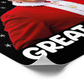 トランプ再び素晴らしクリスマスを作るサンタトランプ ポスター (角)