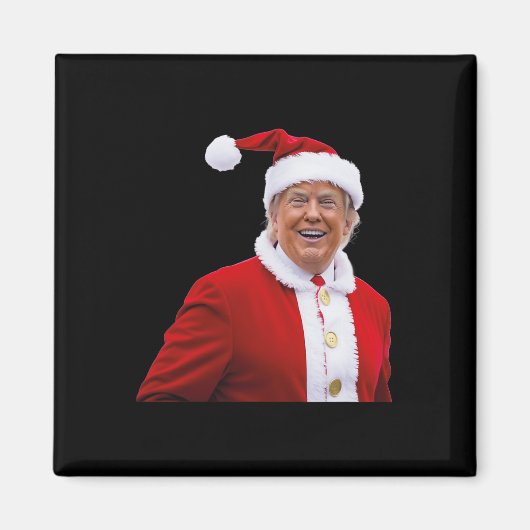 トランプ再び素晴らしクリスマスを作るサンタトランプ マグネット (正面)