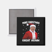 トランプ再び素晴らしクリスマスを作るサンタトランプ マグネット (正面/裏面)