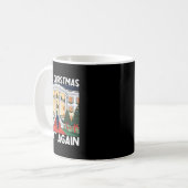 トランプ再び素晴らしクリスマスパジャおもしろいマ コーヒーマグカップ (正面左)
