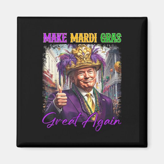 トランプ再び素晴らしパレードコスおもしろいを作る マグネット (正面)