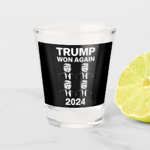 トランプ再勝ち 2024年 選挙 就任式 日 47  ショットグラス