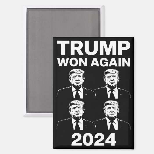 トランプ再勝ち 2024年 選挙 就任式 日 47  マグネット (正面/裏面)