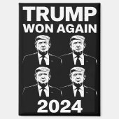トランプ再勝ち 2024年 選挙 就任式 日 47  マグネット (正面)
