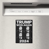 トランプ再勝ち 2024年 選挙 就任式 日 47  マグネット (インサイチュ (食洗機))