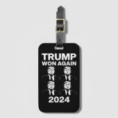 トランプ再勝ち 2024年 選挙 就任式 日 47 ラゲッジタグ (正面縦)