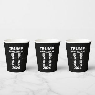 トランプ再勝ち 2024年 選挙 就任式 日 47 紙コップ