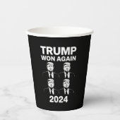 トランプ再勝ち 2024年 選挙 就任式 日 47  紙コップ (正面)