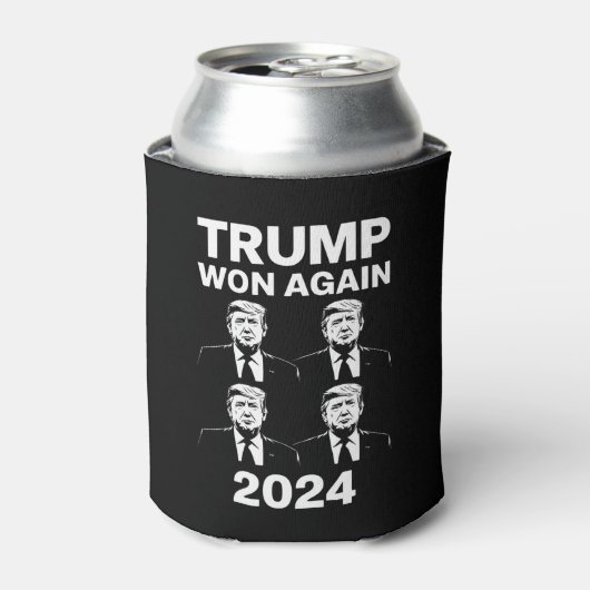 トランプ再勝ち 2024年 選挙 就任式 日 47  缶クーラー (缶正面)