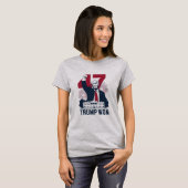 トランプ再勝 2024年選挙 大統領 第47代 Tシャツ (正面フル)