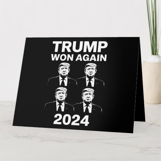 トランプ再勝 2024年 選挙 就任式 日 47 カード (正面)