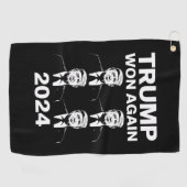 トランプ再勝 2024年 選挙 就任式 日 47  ゴルフタオル (横)