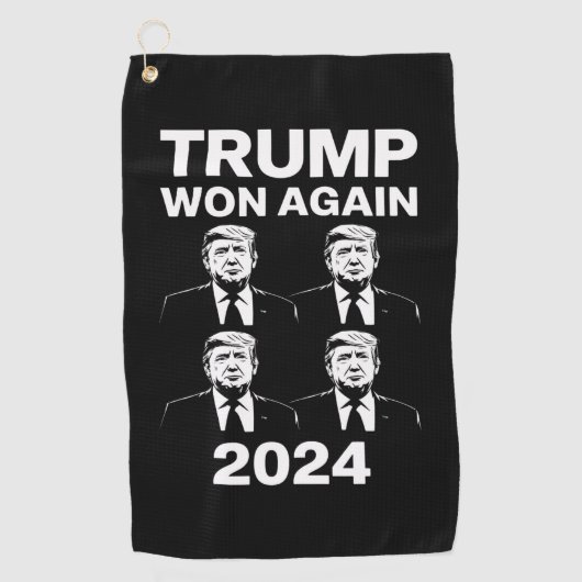 トランプ再勝 2024年 選挙 就任式 日 47  ゴルフタオル (正面)