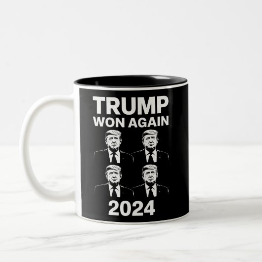 トランプ再勝 2024年 選挙 就任式 日 47 ツートーンマグカップ (左)