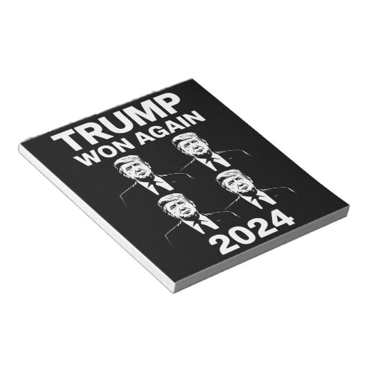 トランプ再勝 2024年 選挙 就任式 日 47 ノートパッド (アングル)