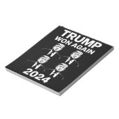 トランプ再勝 2024年 選挙 就任式 日 47 ノートパッド (回転)