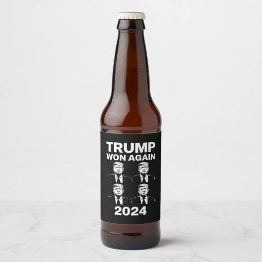 トランプ再勝 2024年 選挙 就任式 日 47 ビールラベル (正面)
