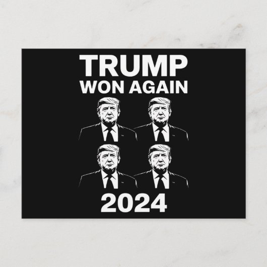 トランプ再勝 2024年 選挙 就任式 日 47 ポストカード (正面)