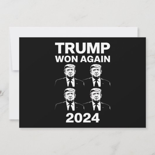 トランプ再勝 2024年 選挙 就任式 日 47 招待状 (正面)