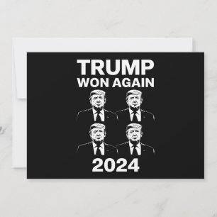 トランプ再勝 2024年 選挙 就任式 日 47 招待状