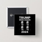 トランプ再勝 2024年 選挙 就任式 日 47 缶バッジ (正面&裏面)