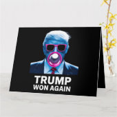 トランプ再勝 2024年 選挙 投票 大統領 第47代 カード (黄色い花)