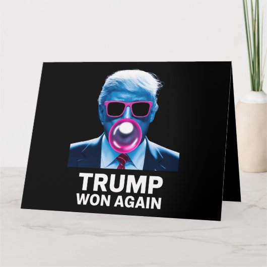 トランプ再勝 2024年 選挙 投票 大統領 第47代 カード (正面)