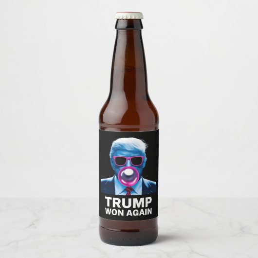 トランプ再勝 2024年 選挙 投票 大統領 第47代 ビールラベル (正面)