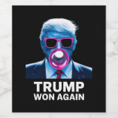 トランプ再勝 2024年 選挙 投票 大統領 第47代 ワインラベル (シングルラベル)