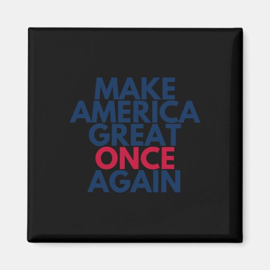 トランプ再素晴らし度アメリカを作る2024マガティー マグネット (正面)