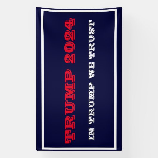 トランプ再素晴らし度国旗 横断幕 (縦)