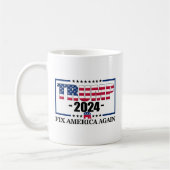 トランプ再素晴らし度2024 コーヒーマグカップ (左)