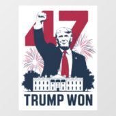 トランプ再選 2024年選挙 大統領 47代目 ウィンドウサイン (シート)