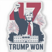 トランプ再選 2024年選挙 大統領 47代目 シール (正面)