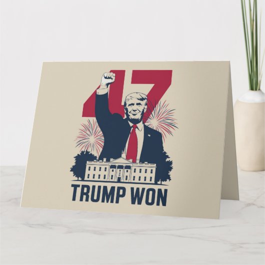 トランプ再選 2024年 大統領 47代目 カード (正面)