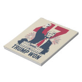 トランプ再選 2024年 大統領 47代目 ノートパッド (回転)