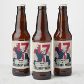 トランプ再選 2024年 大統領 47代目 ビールラベル (ボトル)