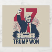 トランプ再選 2024年 大統領 47代目 ビールラベル (シングルラベル)