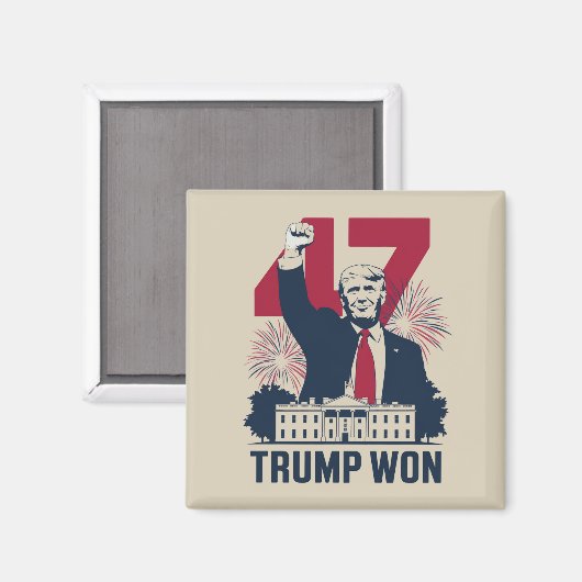 トランプ再選 2024年 大統領 47代目  マグネット (正面/裏面)