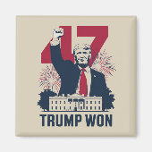 トランプ再選 2024年 大統領 47代目  マグネット (正面)