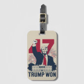 トランプ再選 2024年 大統領 47代目 ラゲッジタグ (正面縦)