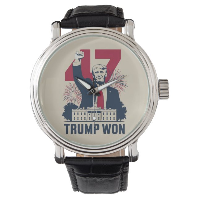 トランプ再選 2024年 大統領 47代目  腕時計 (正面)