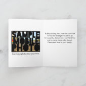 トランプ写真のクリスマスに抵抗する季節 シーズンカード (内部)